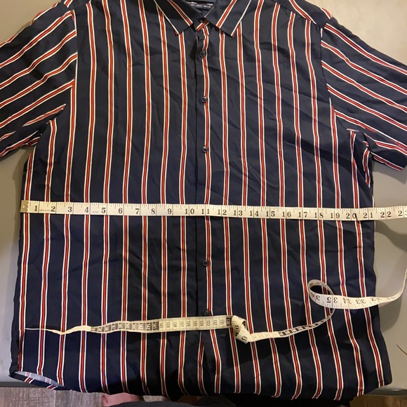 Denim and Flower Men Shirt - Picture 4 of 5